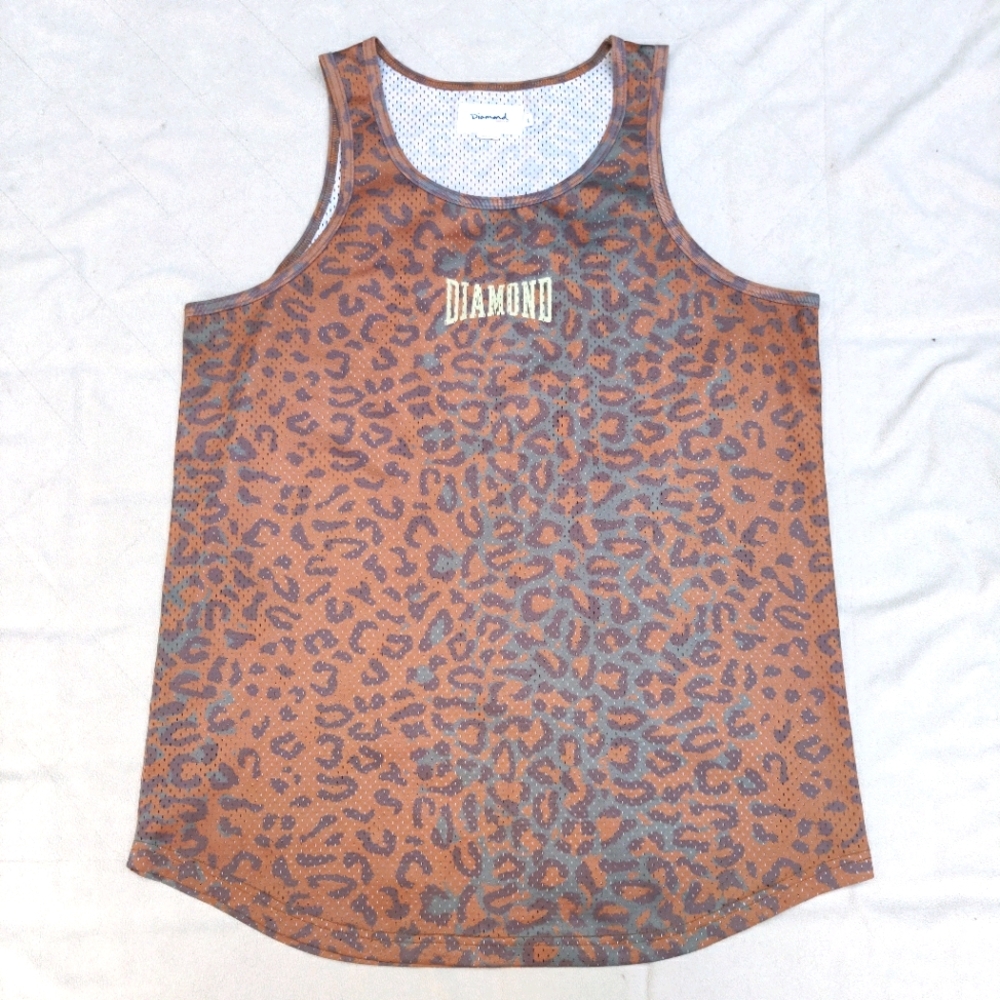 Diamond Supply Co. Ombré Leopard Print Tank Top